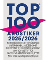 Auszeichnung Top 100 Akustiker 2025-2026